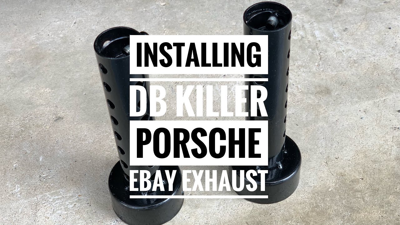 Installing Db Killer Muffler Inserts on Porsche Boxster EBay Exhaust to reduce the Drone