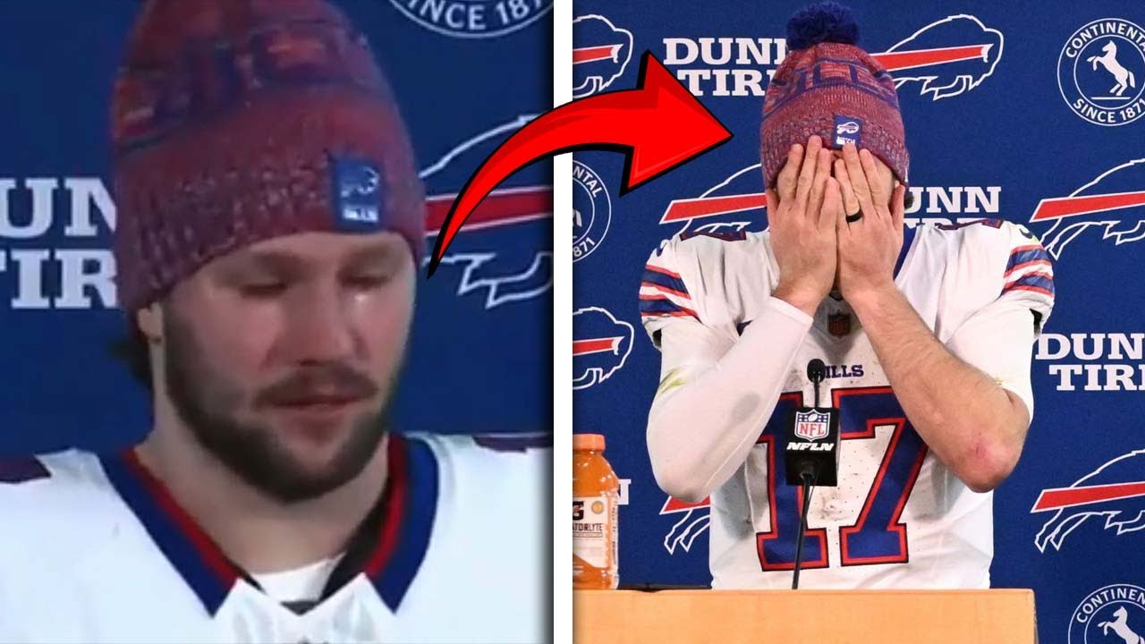 Josh Allen Crying in Emotional Post-Game Interview 😢