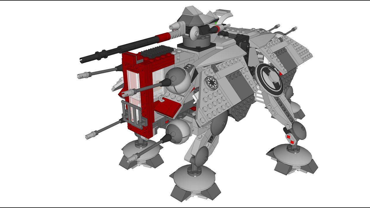 Lego 75019 AT-TE 3D Sketchup