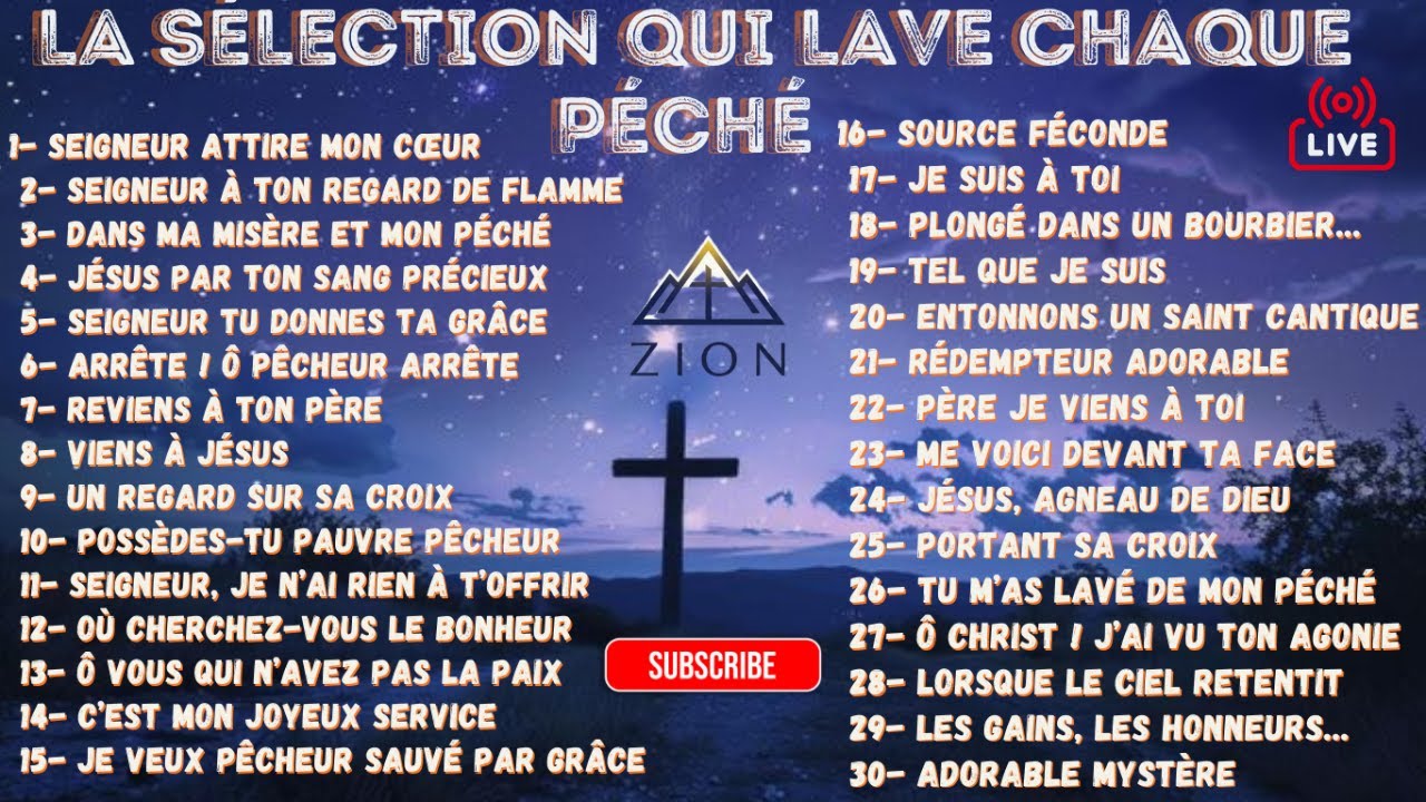 LE PLUS BEAU : 30 CANTIQUES DE PARDON POUR UNE REPENTANCE PROFONDE.