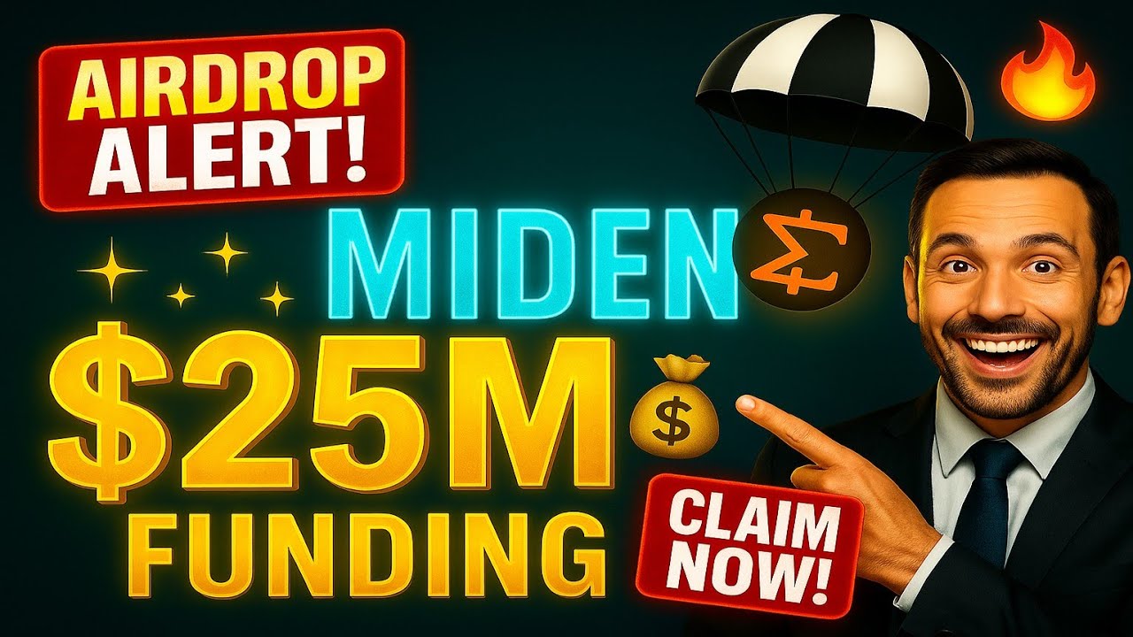 MIDEN AIRDROP - $25M Funding 💸| TESTNET AIRDROP 🪂 | FREE TO JOIN | $1000 PROFIT