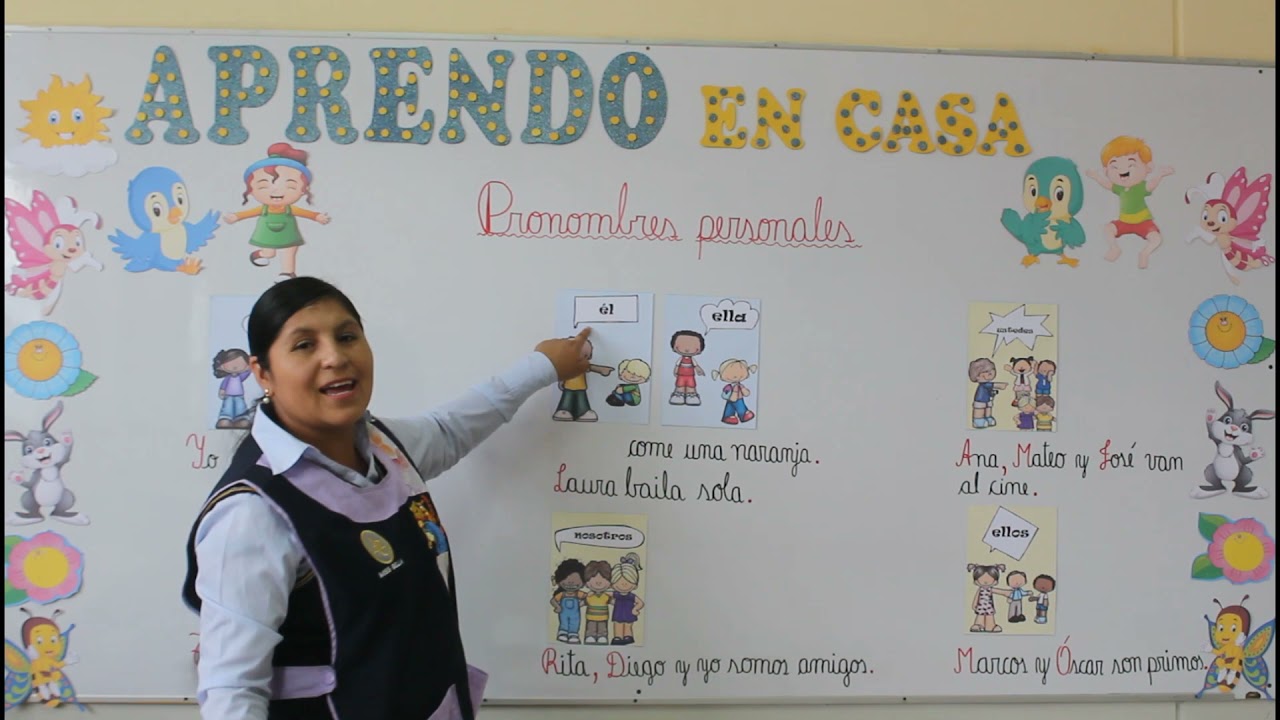 LOS PRONOMBRES PERSONALES PRIMER GRADO