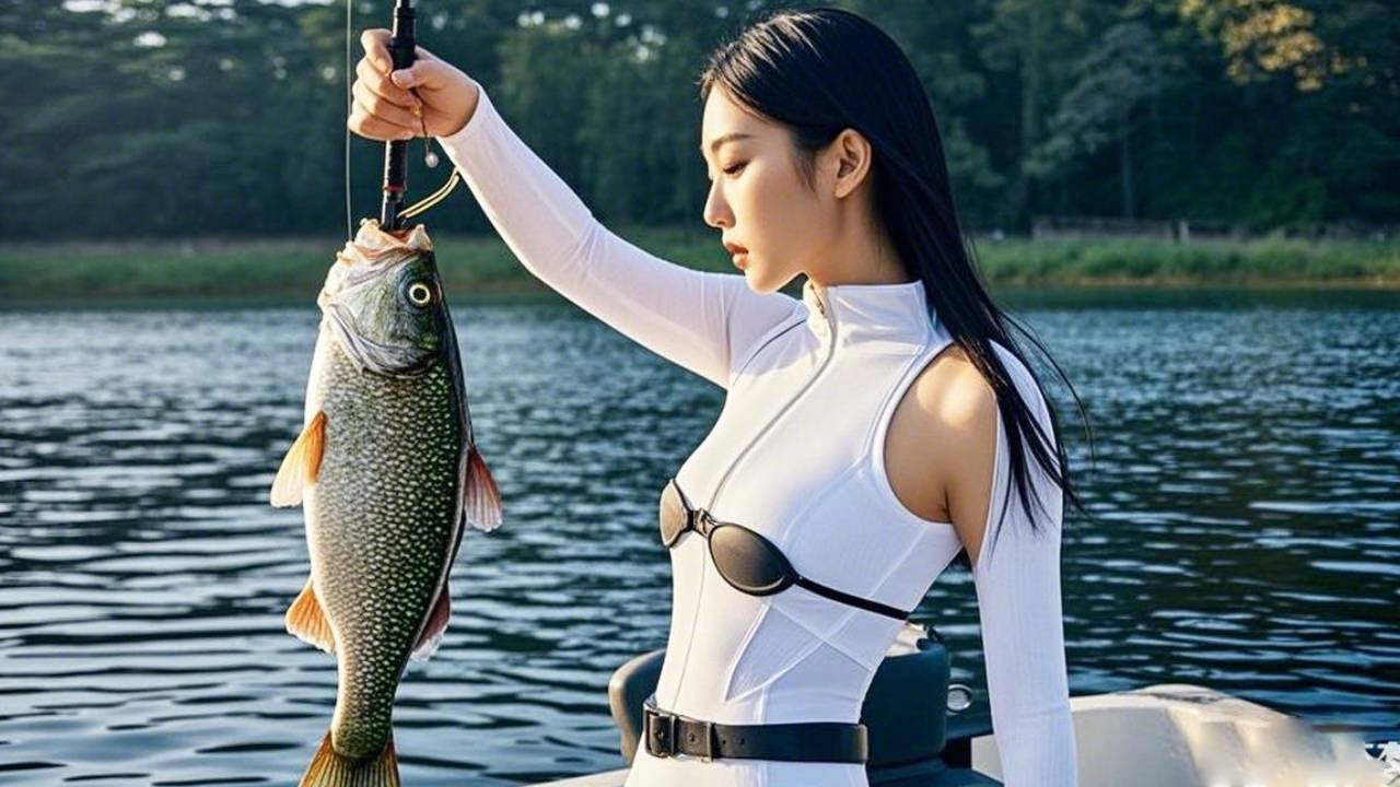 向欧巴桑借玉米釣魚，美女直接釣上來一條大青魚當回禮，欧巴桑看到後直接笑開了花【娜小娜愛釣魚】#釣魚#fishing #drama #funny