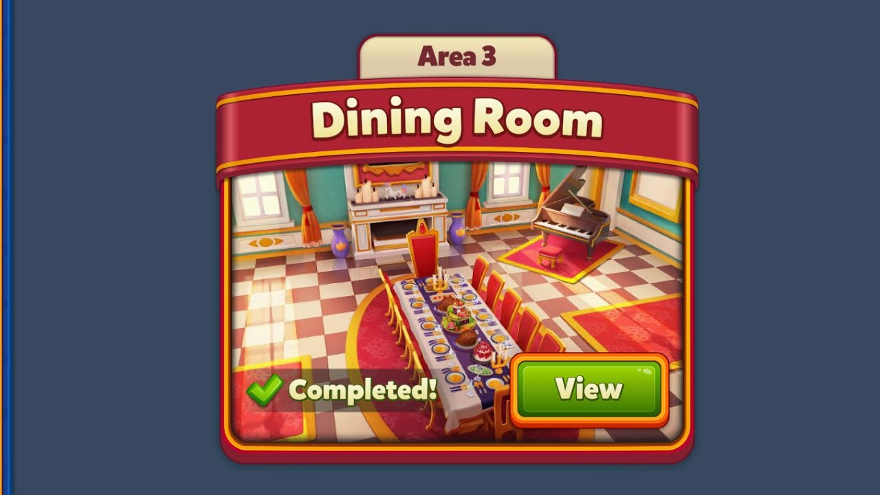 Royal Match Area 3 Dining Room - Team Frog Army