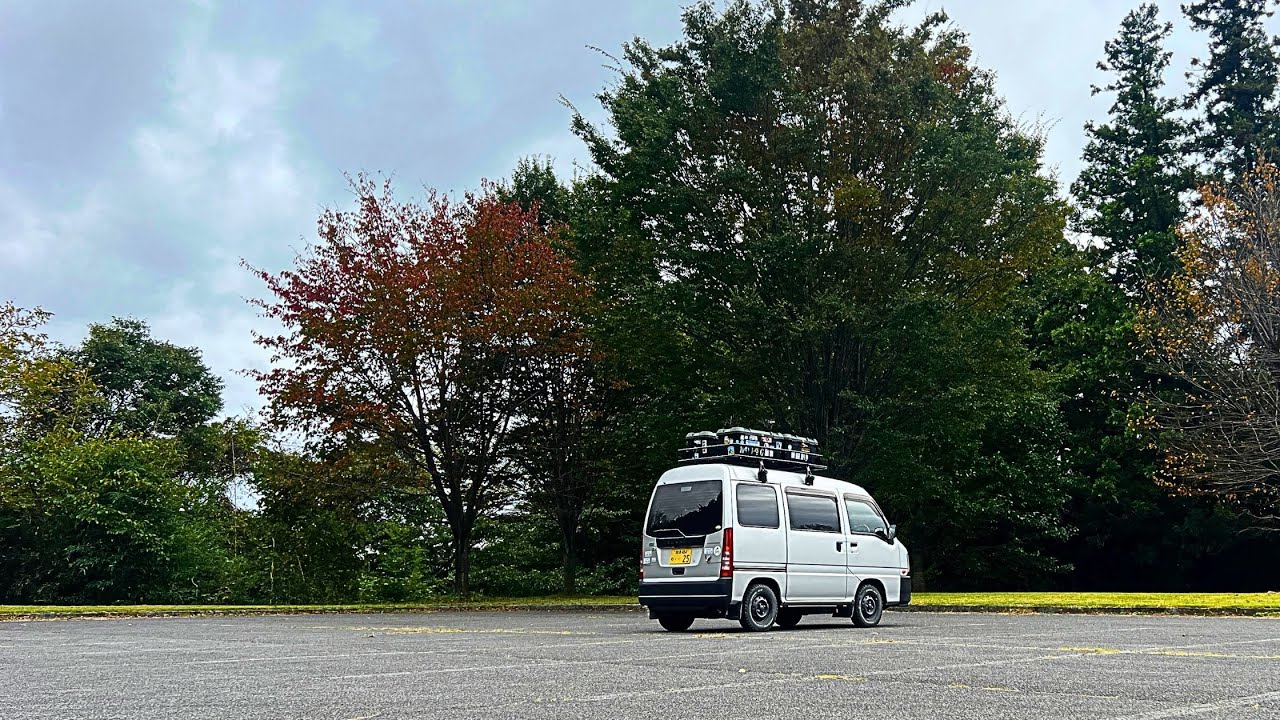 夢とロマン全てを詰め込んだ軽バンで富士の大地で車中泊