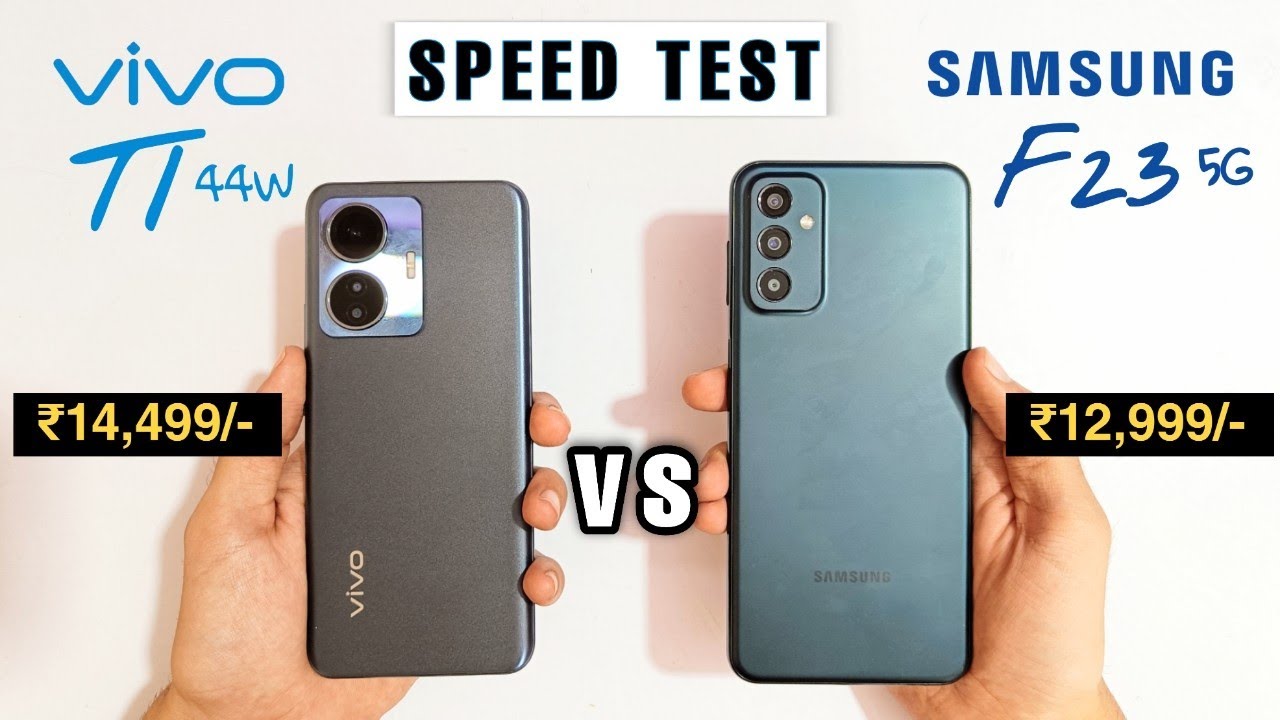 Vivo T1 44w vs Samsung f23 5g Speed Test & Comparison | Which is Best?
