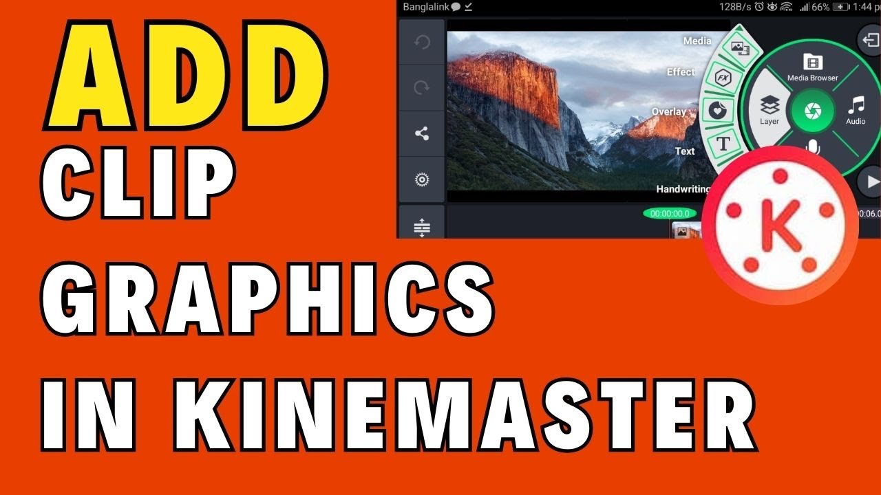 How to Add Clip Graphics in KineMaster 2024?