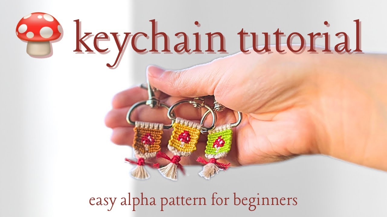 Alpha Mini Mushroom Keychain Tutorial - Easy Pattern