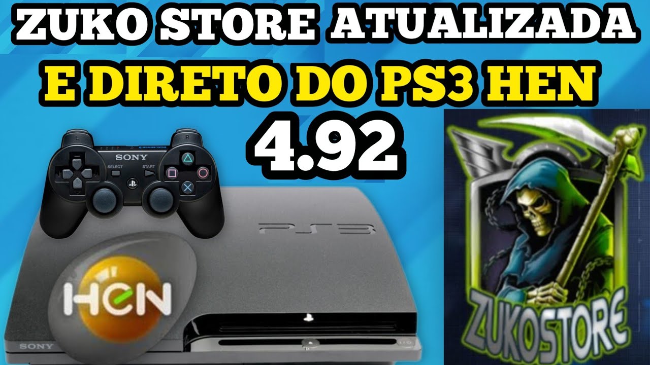 Como instalar a loja Zuko Store atualizada e direto do PS3 HEN 4.92
