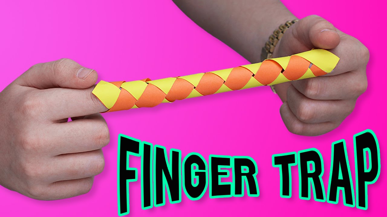 DIY FINGER TRAP?! - Make your own ORIGAMI finger trap?!