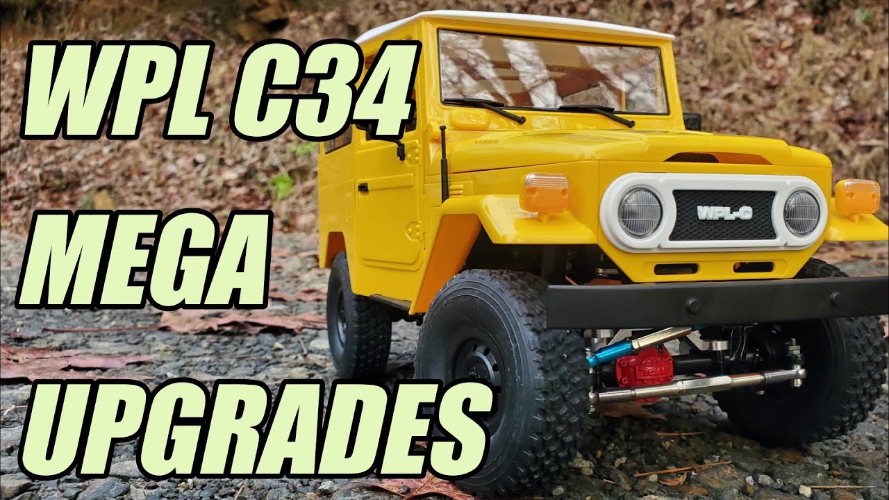 WPL C34 MEGA Upgrades.!! Initial Shakedown.! Run Footage.!!