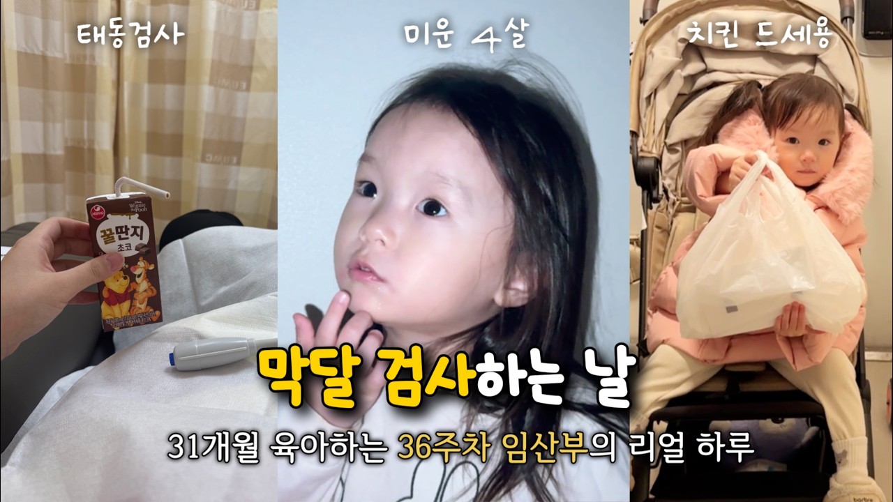 드디어 막달 검사..! 31개월 육아하는 36주차 임산부의 현실 하루🙄
