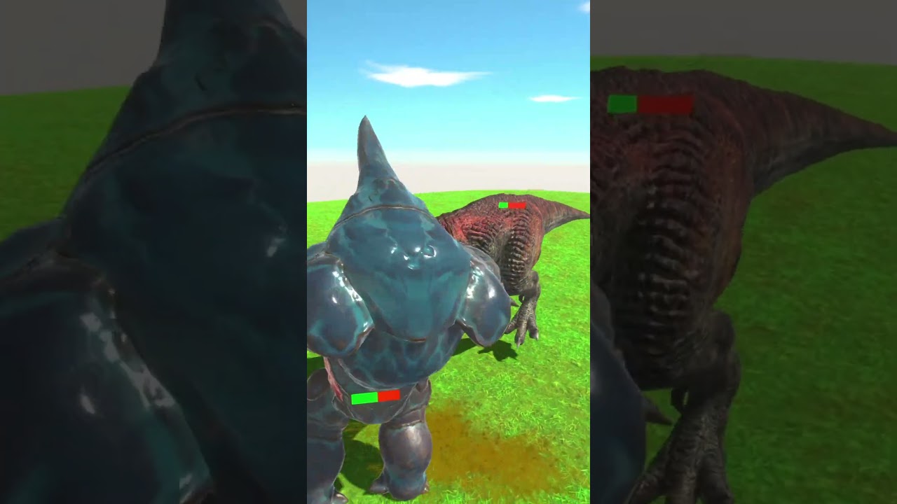 ALIEN RANTHORN VS T-REX - NEW ARBS UNIT  Animal Revolt Battle Simulator 