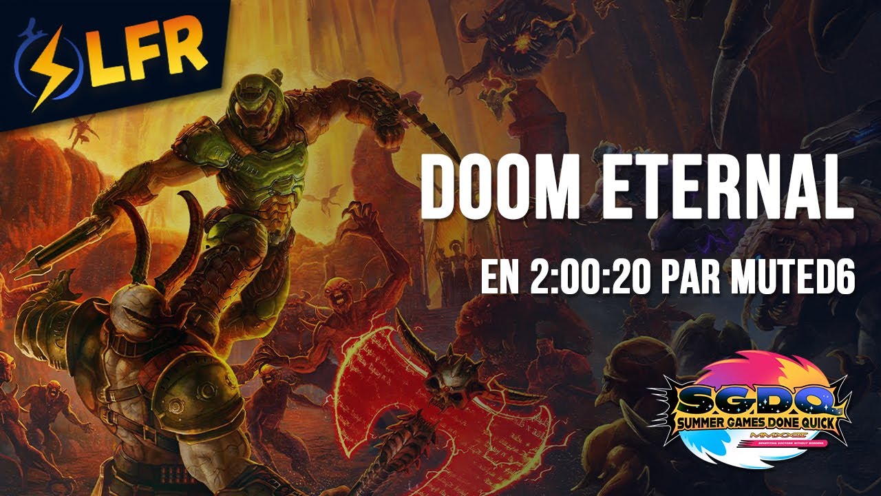 Doom Eternal en 2:00:20 (100% Nightmare Restricted) [SGDQ2022]