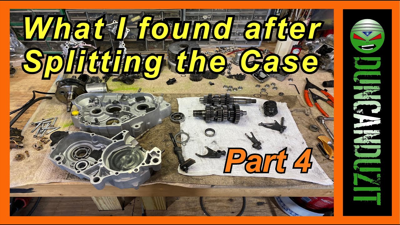 1996 KDX200 Build Broke down Pt4 Splitting Case