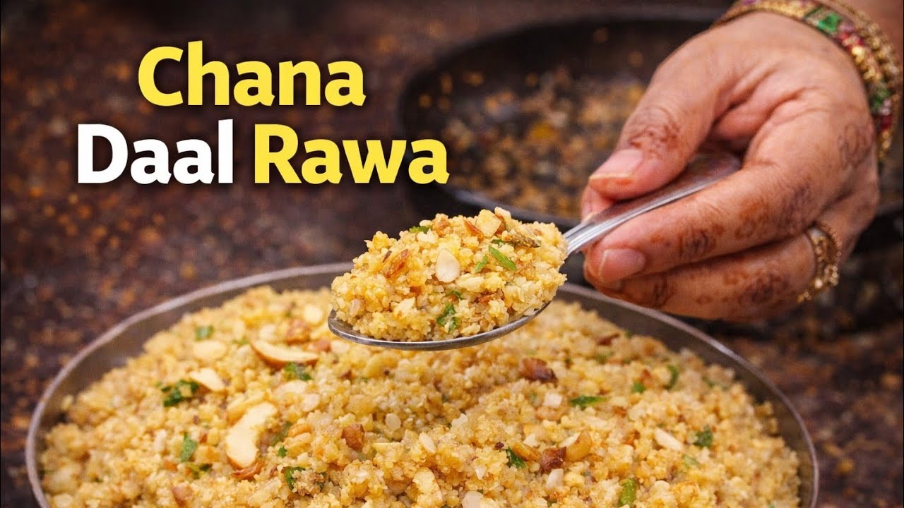 Sirf Chana Dal Se Rawa 😱 | Na Dhoop Na Machine | Easy Method