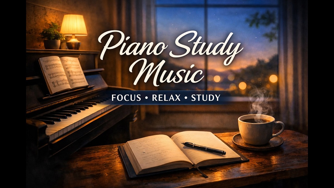 Piano Study Music – Relaxing Focus Music for Studying & Working | Peaceful Piano