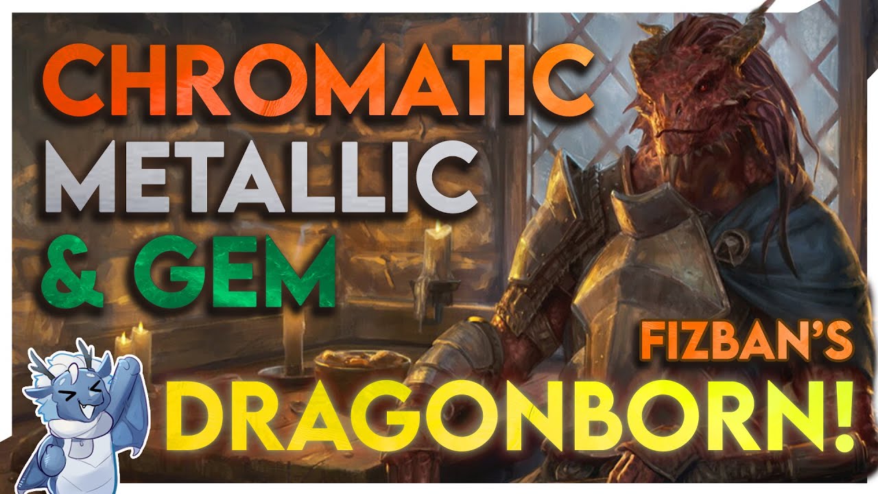 NEW DRAGONBORN! Fizban's Treasury of Dragons Full Breakdown of Chromatic, Gem, & Metallic Subraces!