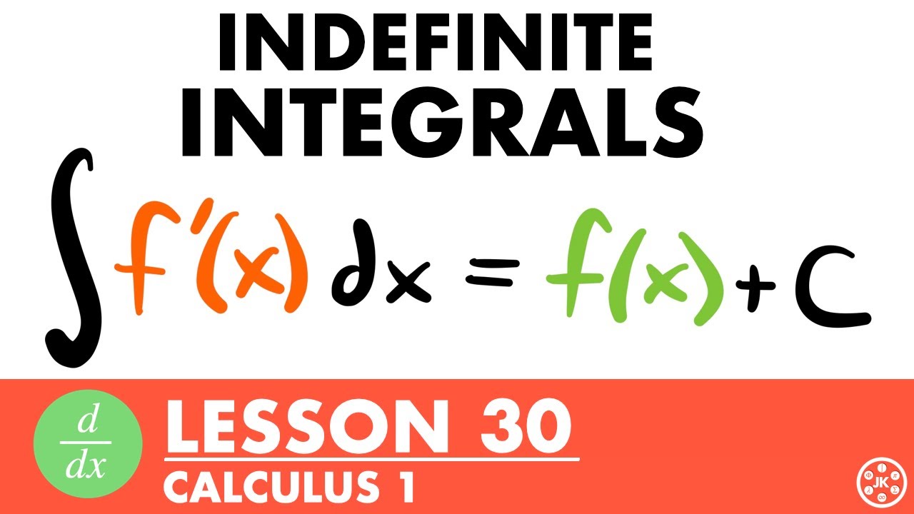 Indefinite Integrals | Calculus Lesson 30 - JK Math