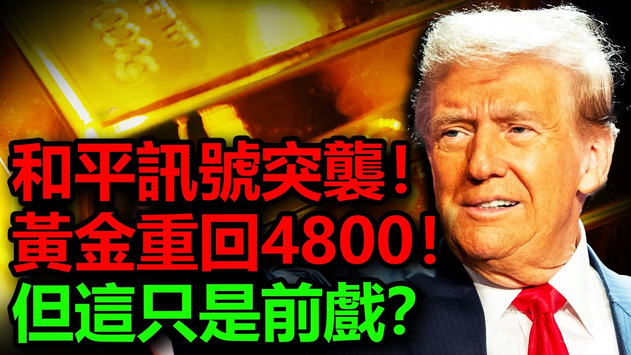 和平訊號突襲！黃金重回4800！但這只是前戲？#黃金 #金價 #白銀 #銀價 #原油 #美元