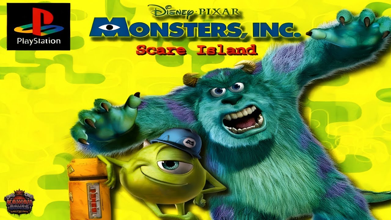 Monsters, Inc. Scream Team / Scare Island [PS1] 100% Gameplay Walkthrough Movie FULL GAME [4K60ᶠᵖˢ🔴]