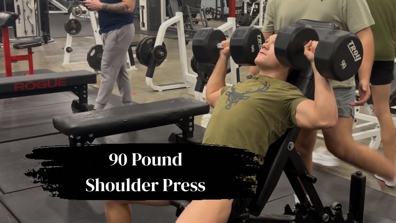Bulk Day# 43. 90 Pound Shoulder Press.