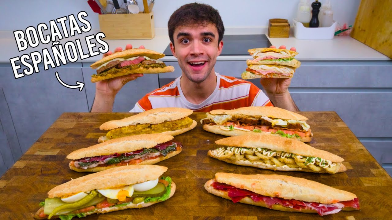Hago 8 bocadillos españoles clásicos
