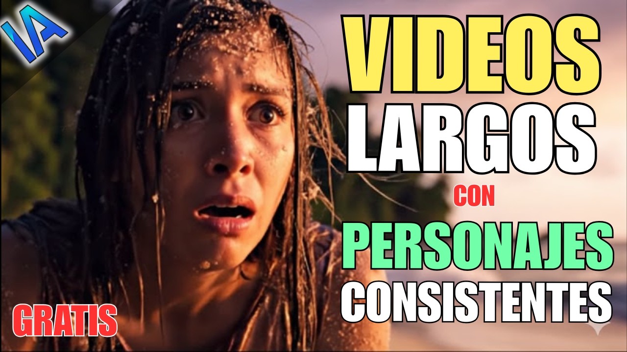 🚀¡NUEVA IA! Crea VIDEOS LARGOS con PERSONAJE CONSISTENTE, Audio, Voz y es GRATIS
