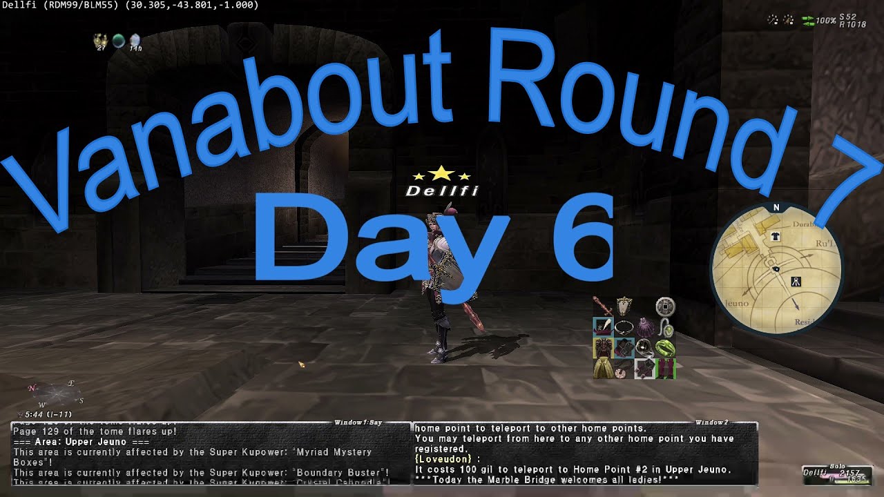 FFXI : Vanabout Round 7 Day 6