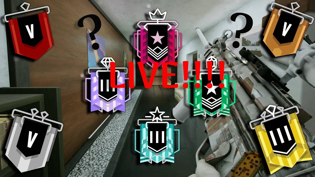 SIEGE RANKED GRIND WITH VIEWERS - kinda chill dude