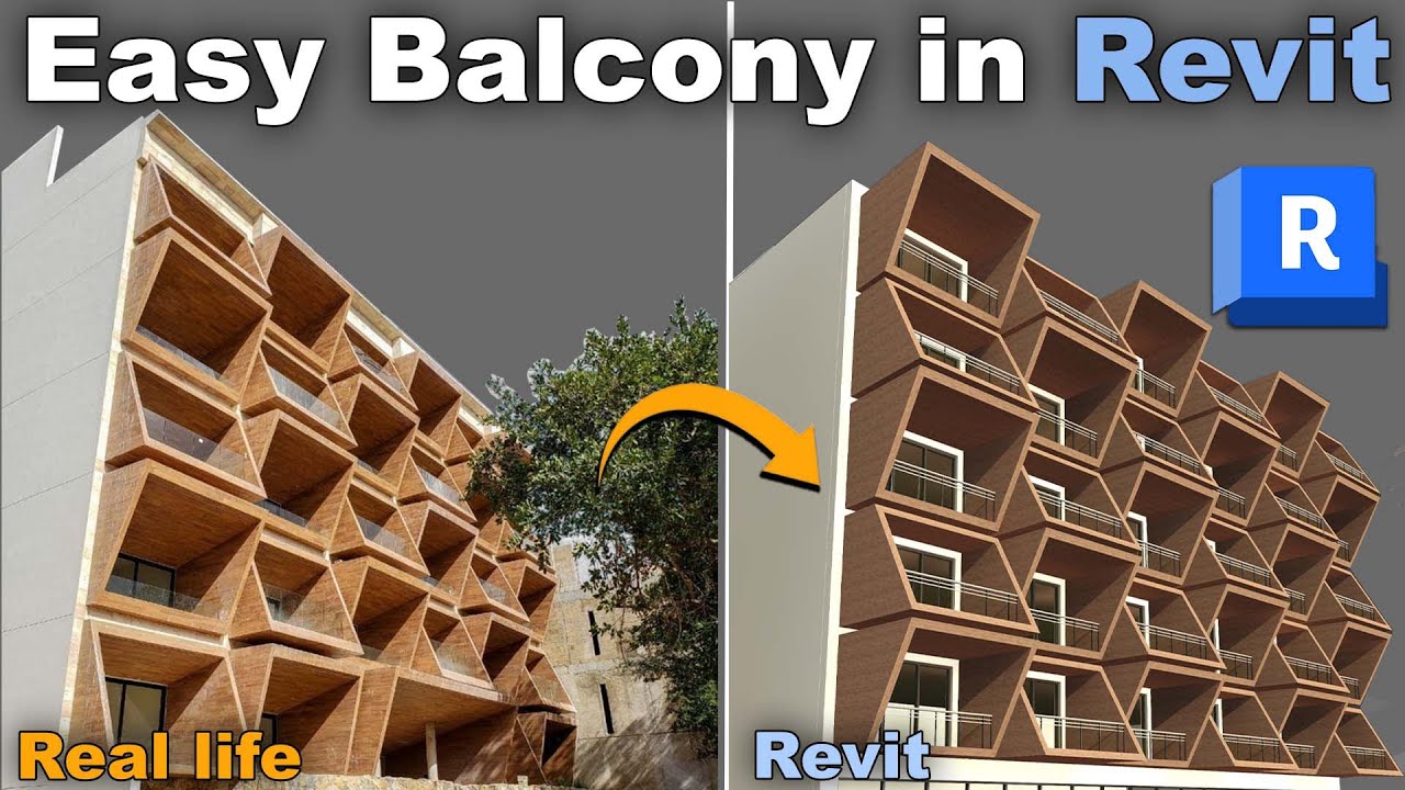 Balcony in Revit | Groups in Revit Tutorial
