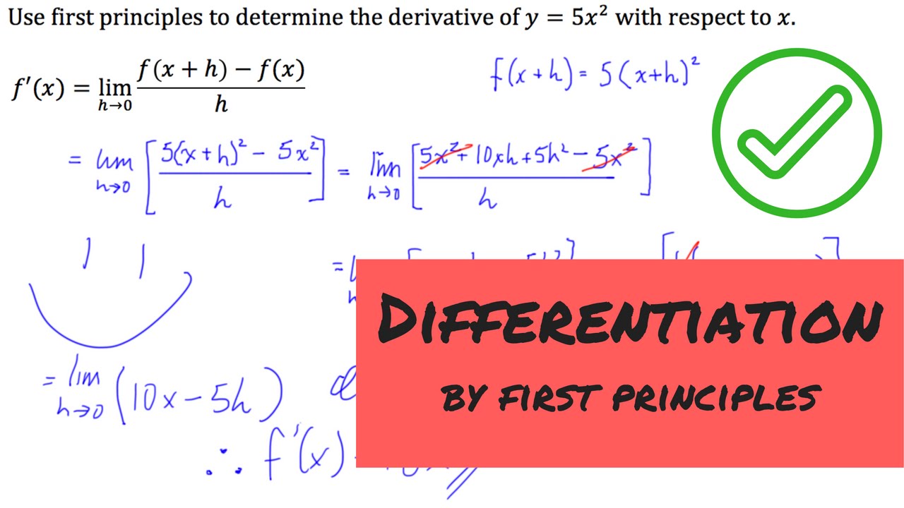 Differentiation From First Principles - Example