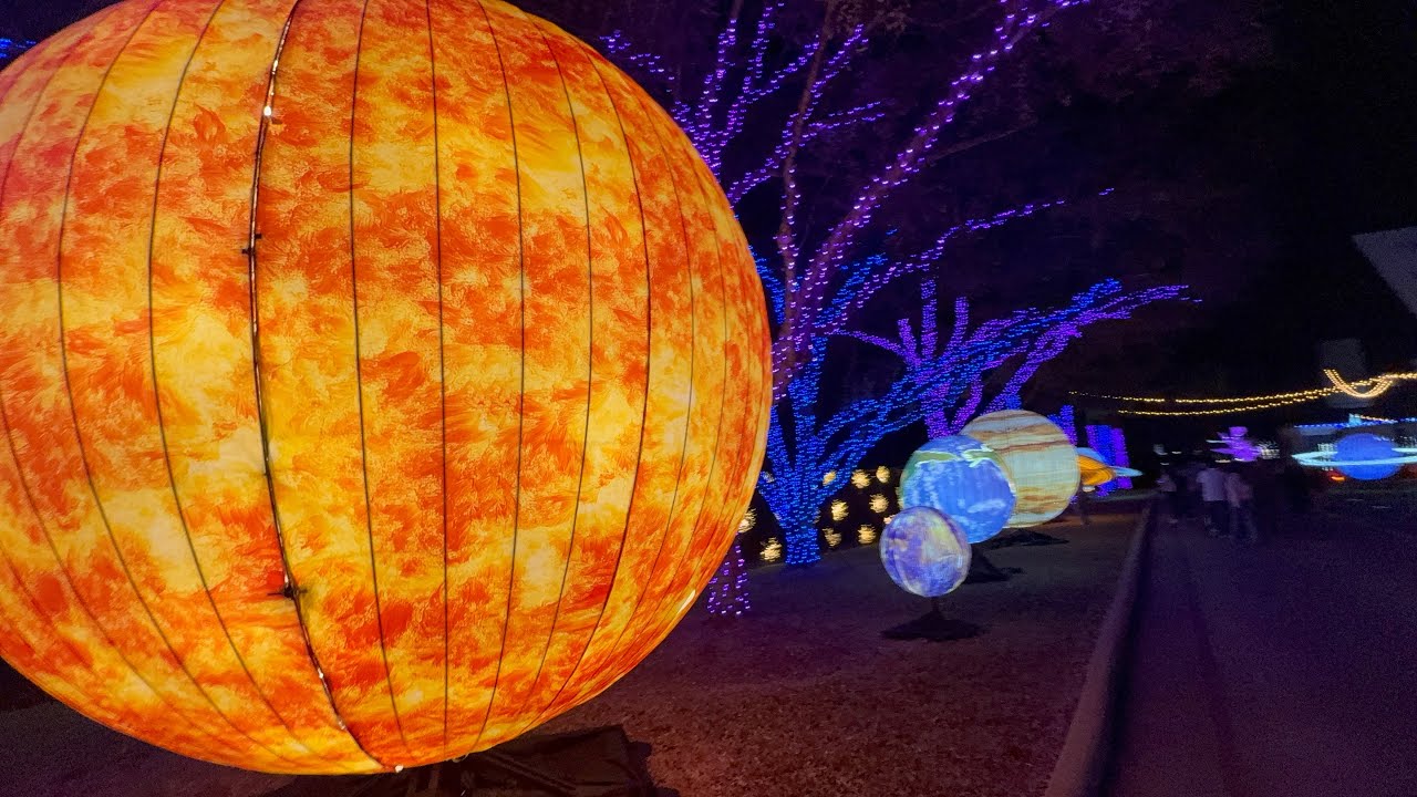 Space Center Houston Galaxy Lights Outside Walkthrough December 28th, 2025