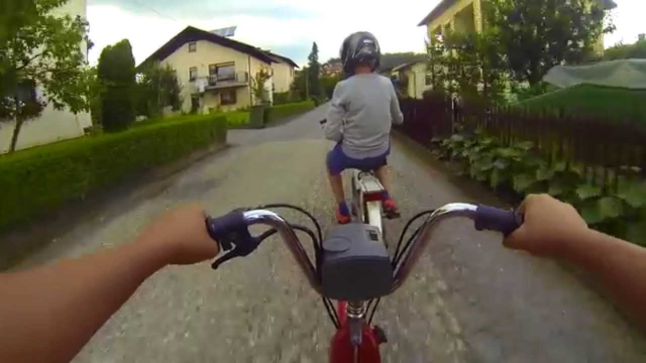 PIAGGIO CIAO - Trip to downhill field, GO PRO HERO 3