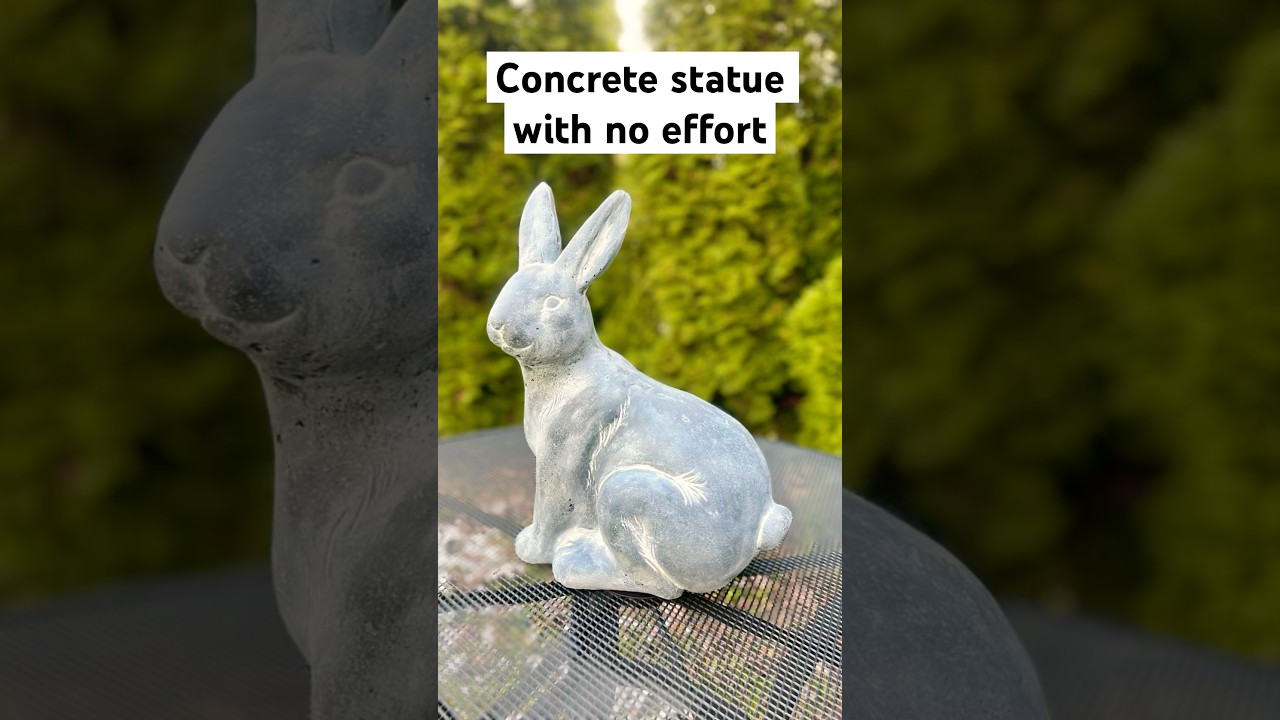 Concrete statue with no effort. 