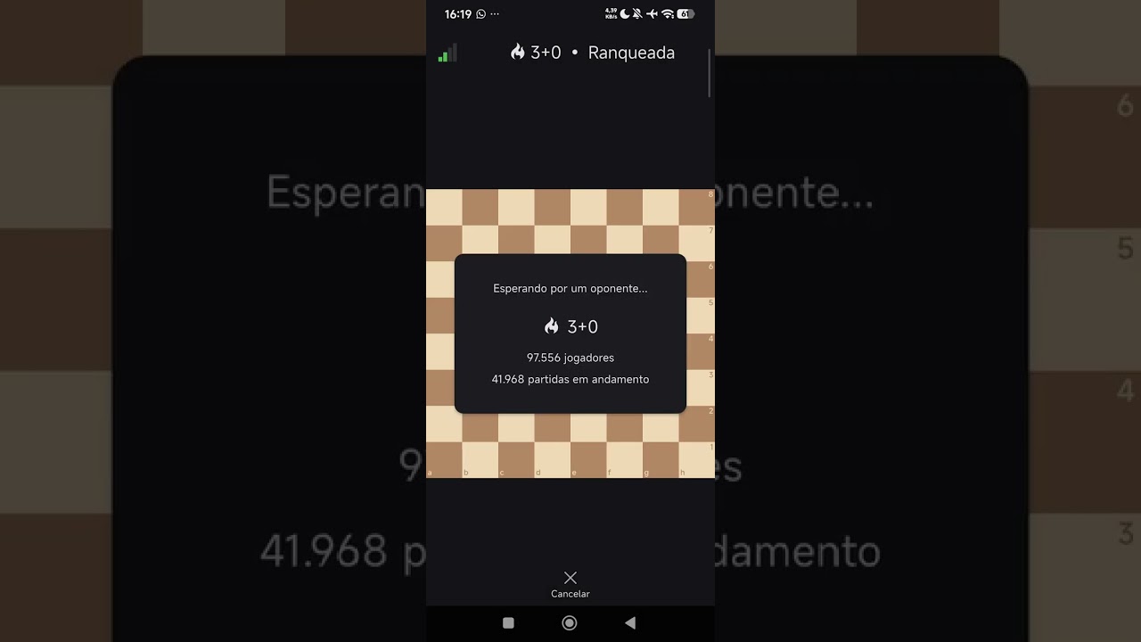 Jogando Blitz Lichess 