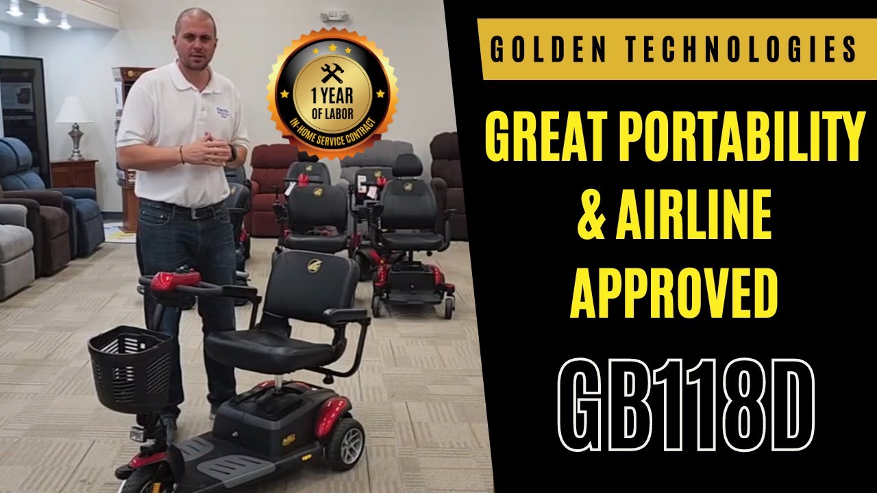 Golden Technologies Buzzaround Extreme 3-Wheel Mobility Scooter GB118D [2024]