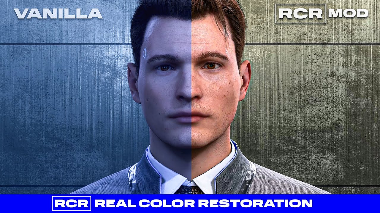 Detroit  Become Human MODS / RCR REAL COLOR RESTORATION / GRAPHIC MOD / Detroit  Become Human МОДЫ