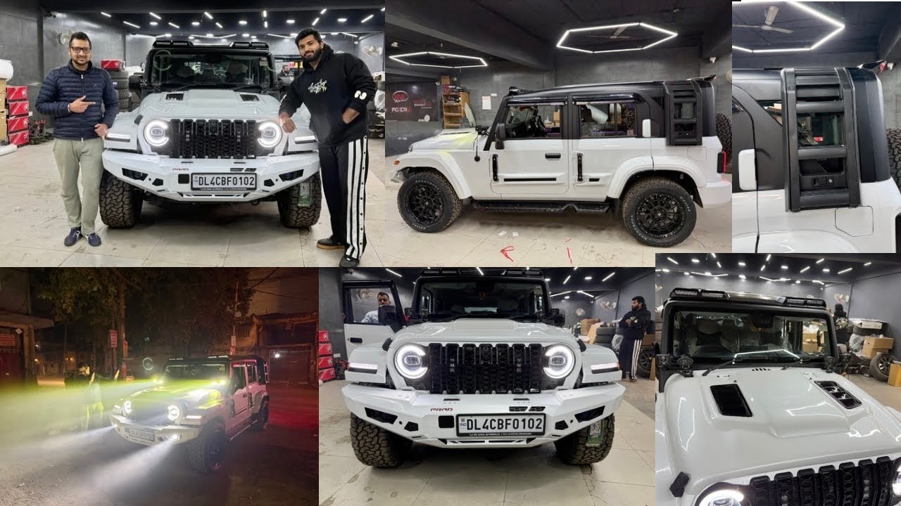 Mahindra Thar Roxx Modification | Paint | PPF | Grill | Bumper | Fender | Alloy & Box | Bharat Car