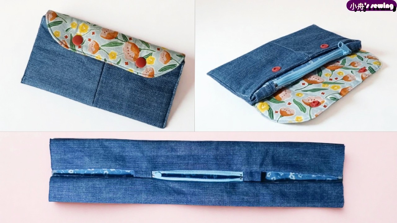 DIY 實用長錢包 how to sew a Practical long wallet - sewing tutorial