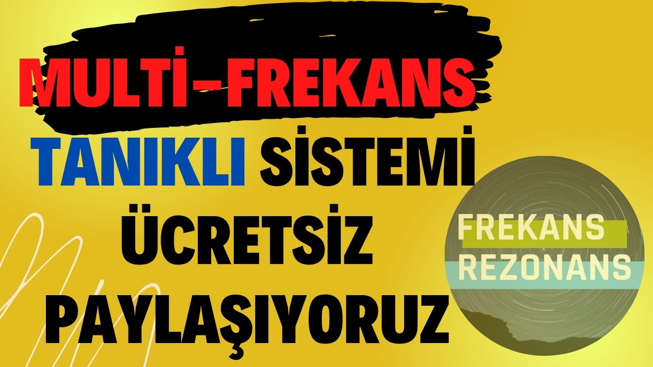 6- FREKANSLI ALAN TARAMA TANIKLI SİSTEMİ PAYLAŞIYORUZ