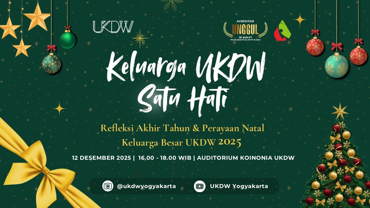 REFLEKSI AKHIR TAHUN DAN PERAYAAN NATAL KELUARGA BESAR UKDW 2025