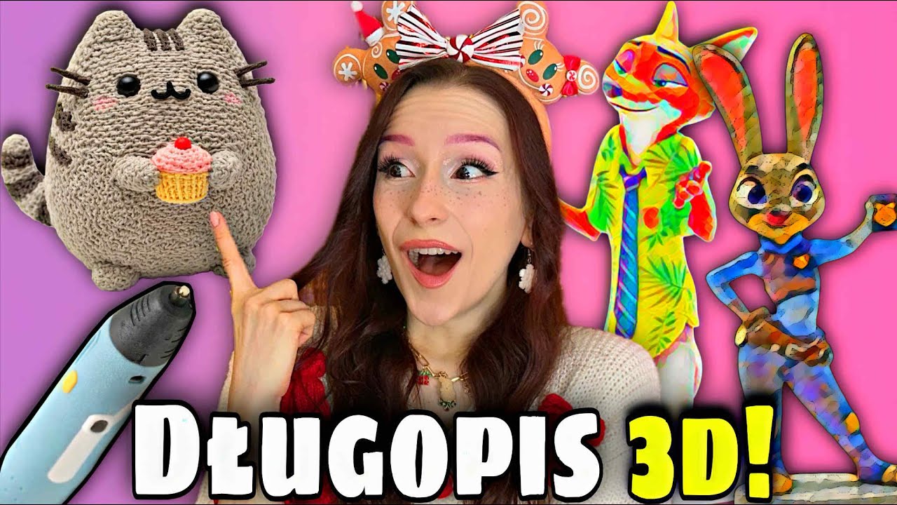UCZĘ SIĘ ROBIĘ FIGURKI DŁUGOPISEM 3D!!🤩