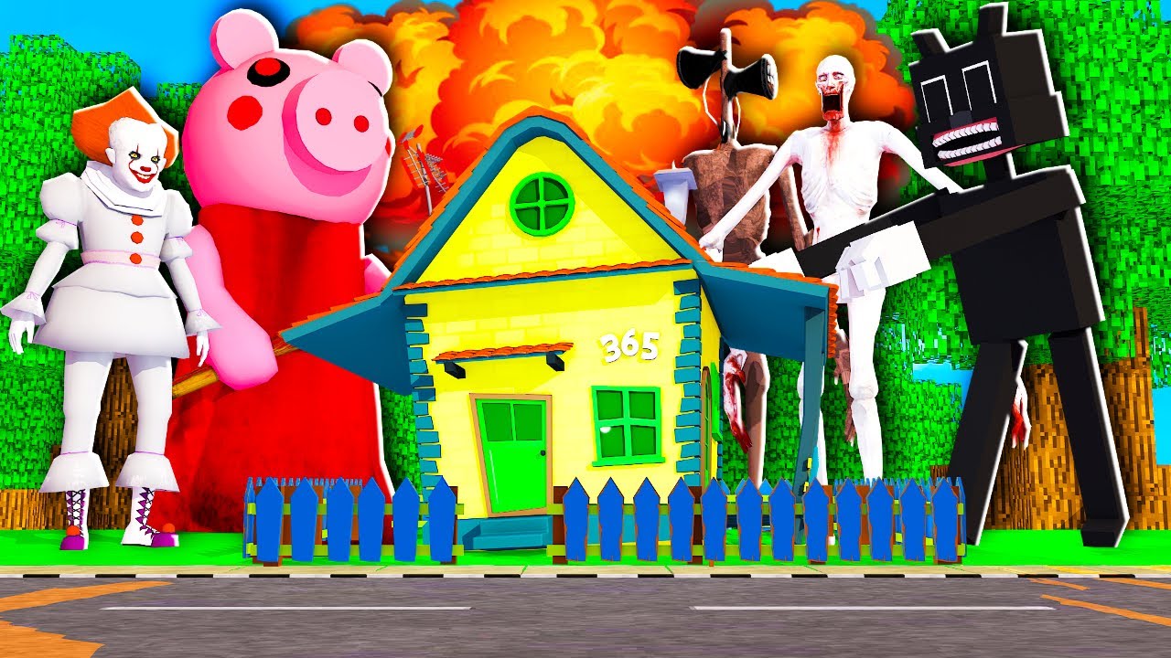 Les MONSTRES PRÉHISTORIQUES détruisent ma MAISON et la VILLE Minecraft ! 💥😨 Famille Diabolo