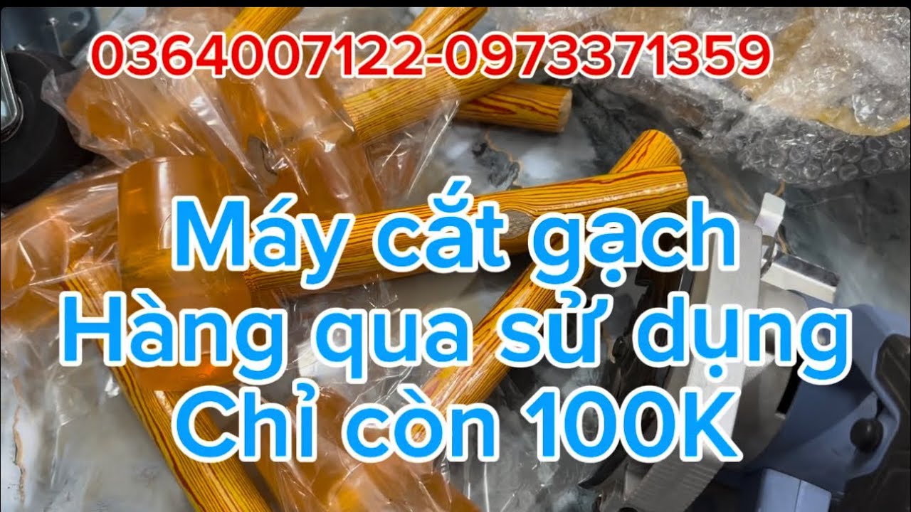 🛑🛑🛑 máy cắt gạch qua sử dụng chỉ 100k cắt sắt cưa cây máy nén khí 30 lít có dầu