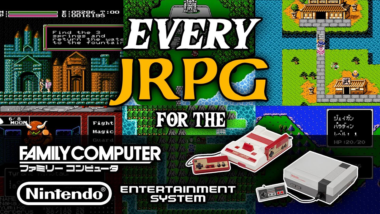 JRPG compilation - Every Japanese RPG on the NES  & Famicom - Nintendo Entertainment System
