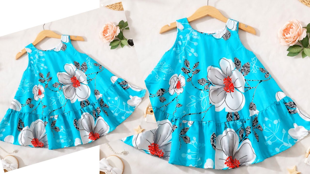 Baby Frock Cutting and Stitching | One Piece  Umbrella Cut Baby Frock Cutting and Stitching