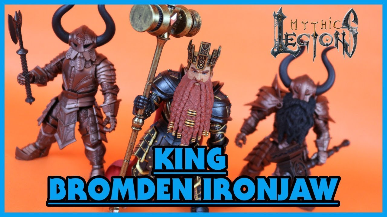 Four Horsemen Mythic Legions Advent of Decay KING BROMDEN IRONJAW Action Figure Toy Review