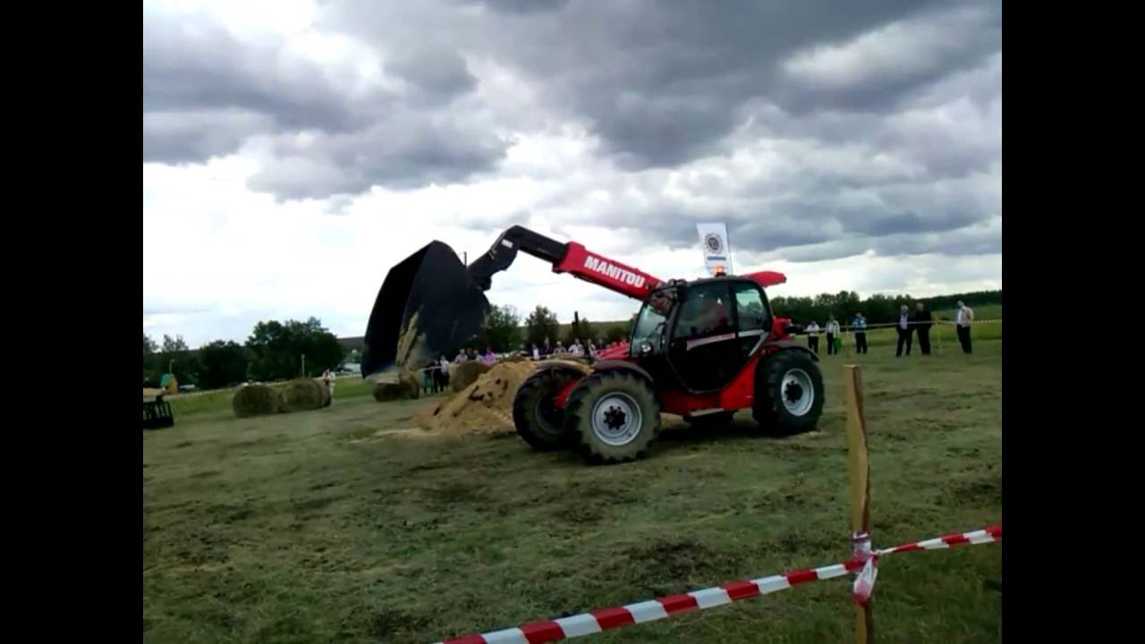 Демонстрация телескопического погрузчика MANITOU (маниту)