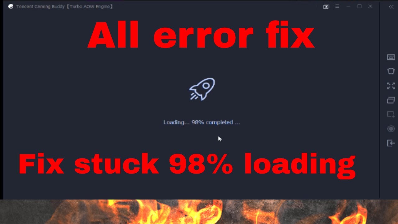 tencent gaming buddy 98% stuck permanent easy solution fix